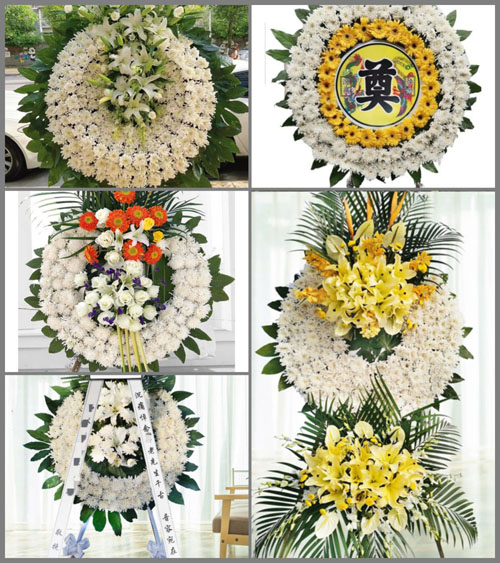 四川成都都江堰市聚源镇龙泉村花圈速递